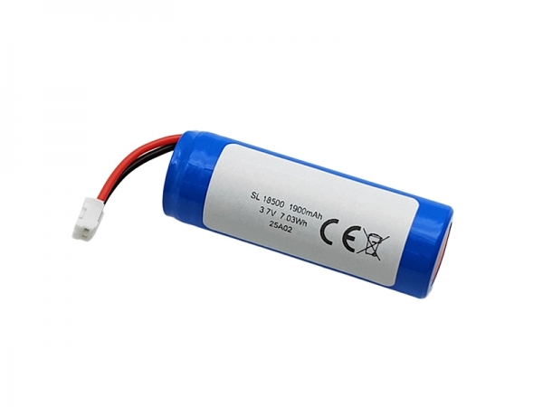 3.7V 1900mAh 18500 CE cylindrical lithium battery, 18500 lithium battery