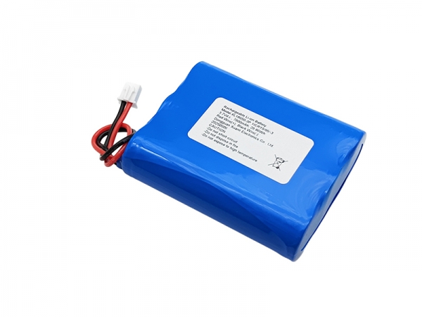 3.7V 7800mAh 18650 cylindrical lithium battery, 1S3P lithium battery -2.54 plug